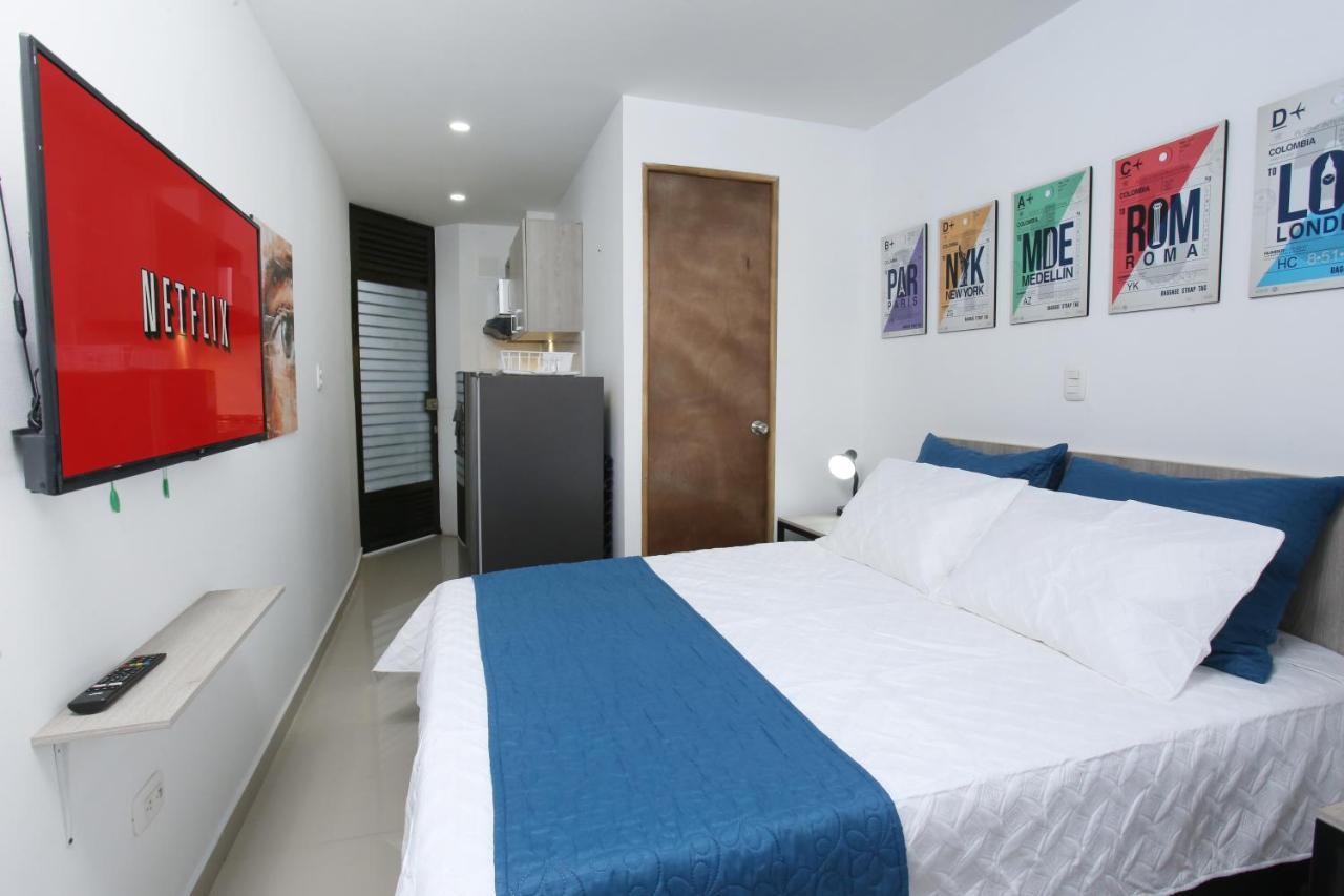 New Studio Apartment For Two Medellin Bagian luar foto